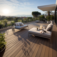 Oushe Anti-uv Durable Installation Facile Terrasse en Teck en Plastique pour Bateaux Malaisie Extérieur Plancher en Bois Massif