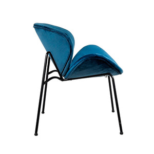 Échantillon gratuit Bleu Doré Bleu Marine Foncé 1 Imprimé Animal Trône Vin Gris Mariage Mingshuai Meubles Brossé Or Rose Chaise En Velours - Product Image 3