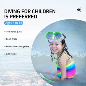 OEM ODM Factory Direct Custom Diving Mask And Snorkel Children's Suit Colourful Latest Style Children's Snorkeling Set