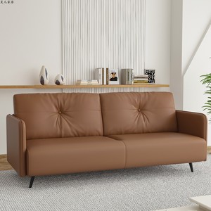 Juego de Sofás de Cuero Nórdico de Color Personalizado, Apto para Sofás Dobles en Apartamentos Pequeños, Hoteles, Relleno de Esponja, Sofás de Salón Familiar - Product Image 1