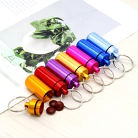 Organisateur de pilules en aluminium étanche 7 jours, tube porte-clés scellé, mini bouteille métallique 5ml pour voyage EDC, logo personnalisé