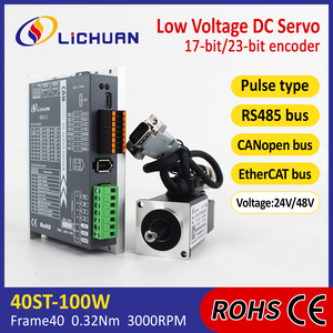 Lichuan ethercat <span class=keywords><strong>DC</strong></span> <span class=keywords><strong>servo</strong></span> điều khiển động cơ 100W-<span class=keywords><strong>1kw</strong></span> <span class=keywords><strong>DC</strong></span> ổ đĩa động cơ 17bit 23bit Encoder 48V <span class=keywords><strong>DC</strong></span> động cơ <span class=keywords><strong>servo</strong></span> cho CNC Robot - Product Image 2