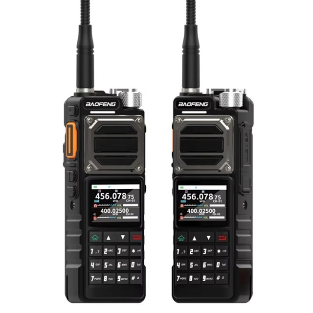 Baofeng UV-25 Pro GPS Walkie Talkie 10W Ham Radio Man Down Alarm Six Band AM FM NOAA USB C Wireless Copy Frequency Two Way Radio