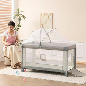 Cama de barandilla de juego de bebé de gama alta, cama de barandilla de juego de bebé sin ruido centrada en el usuario - Product Image 1