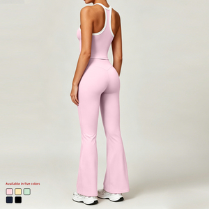 Top Deportivo <span class=keywords><strong>de</strong></span> Tirantes Finos para Mujer <span class=keywords><strong>de</strong></span> Secado Rápido OEM ODM con Pantalones Acampanados, <span class=keywords><strong>Ropa</strong></span> <span class=keywords><strong>de</strong></span> Yoga y Gimnasio Suave al <span class=keywords><strong>por</strong></span> <span class=keywords><strong>Mayor</strong></span>, <span class=keywords><strong>Ropa</strong></span> Deportiva <span class=keywords><strong>de</strong></span> Alta Gama para <span class=keywords><strong>Dama</strong></span> - Product Image 5