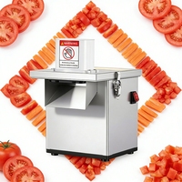 Commerciële Groentehakker Elektrische Dicer Slicer Shredder 200W 220V Aardappel Fruit Geluidsarme Motor Groentesnijder Restaurants