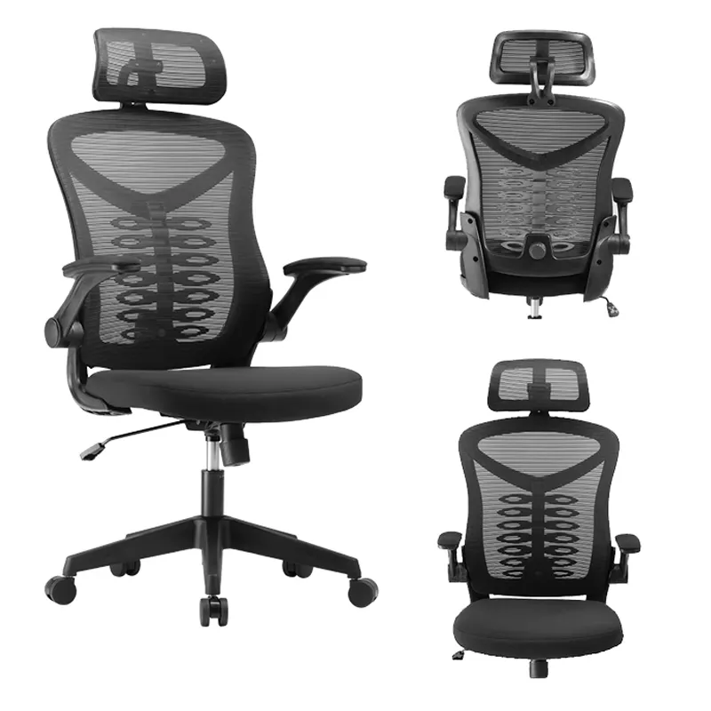 Office Chair Computer Gaming Chairs Executive Ergonomic Office Free Sample High Back Mesh 10 Black Fabric Aluminum Modern
