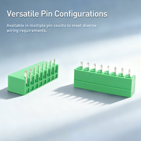 Bornier de connexion en laiton droit/à angle droit, pas de 3,81/3,5 mm, 300 V 8 A, matériau PA66 UL94V-0, température de fonctionnement -30 à 120 °C, M2.5