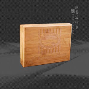Bamboo <b>Gift</b> <b>Box</b> Rectangle Handmade Custom Craft Packaging For <b>Coffee</b> Tea Food - Product Image 2