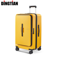 Ensemble de valises de style sportif grande capacité avec poche avant pour ordinateur, coque rigide en ABS PC, étanche et léger, sac de voyage