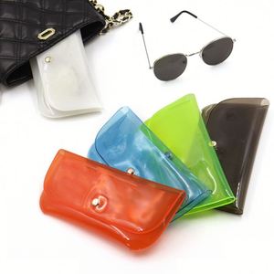 Stylish Clear Pvc Colorful Eyeglasses Pouch Organizer Portable <b>Sunglasses</b> Case - Product Image 2