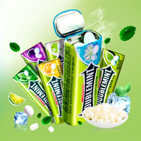 Bonbons gélifiés à la menthe en vrac, 35g x 4 bouteilles, boîte métallique, hydratants et rafraîchissants, fabriqués en Chine, contenu de 23,80g