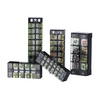 Bloc de bornes à double rangée WBO série TB de haute qualité 25A 600V, en laiton et plastique avec couvercle transparent TB-2504 TB-2506, fixation par vis pour câbles