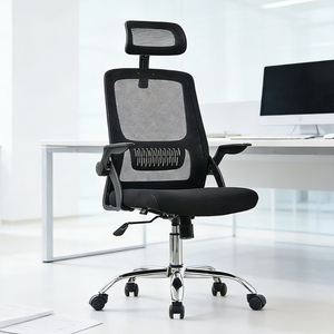 Échantillon Gratuit - Ensemble à Prix Réduit - <span class=keywords><strong>Chaise</strong></span> de Bureau Ergonomique à Dossier Haut pour Adultes avec Support Lombaire Réglable <span class=keywords><strong>et</strong></span> Accoudoirs Rabattables - Product Image 1