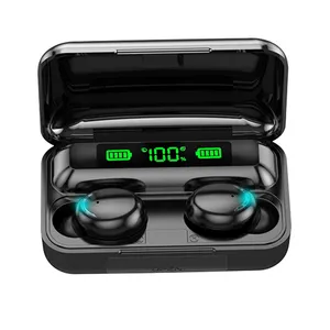 Audifonos F9 5c IPX7 Headset Earbud Nirkabel, Headset Pintar Dalam Telinga Ditingkatkan Tahan Air
