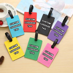 Sfuso personalizzato DIY Cartoon PVC etichetta per bagaglio, 2D 3D in morbido PVC gomma da viaggio in <span class=keywords><strong>silicone</strong></span> <span class=keywords><strong>silicone</strong></span> etichetta per bagaglio logo personalizzato in <span class=keywords><strong>silicone</strong></span> - Product Image 4