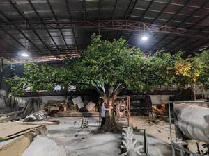 20 feet cao và 31 feet chiều rộng tùy chỉnh nhân tạo thường xanh cây giả lớn màu xanh lá cây đa cây cho thư viện trang trí - Product Image 4