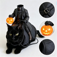 Costume d'Halloween Chevalier sans Tête avec Citrouille Lumineuse, Bretelles Réglables et Réins Intégrés - Vêtement de Loisirs pour Séances Photo Amusantes