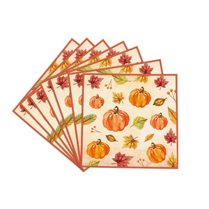 Harvest Festival Pumpkin Party Supplies Paper <b>Plates</b> Cups Napkins Utensils <b>Disposable</b> Tableware Set Thanksgiving Decorations - Product Image 4
