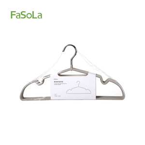 Adult Clothes Hanger Velvet Non Slip Shoulder Pad Light Lotus Gray Creamy White 10 Pcs Each Coat Hanger Storage Organizer - Product Image 2