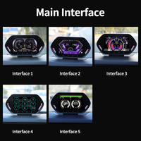HUD OBD2 Speedometer RPM layar On-board komputer untuk Opel Antara/Astra/Corsa 2008-2024 bensin kecil