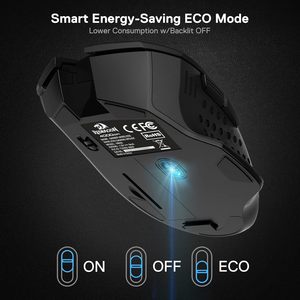 Ratón Inalámbrico para Juegos M656 Gainer, 4000 DPI, 2.4 GHz, 7 Botones Macro, Retroiluminación LED Roja, Diseño Ergonómico, Receptor USB Tipo-C - Product Image 6