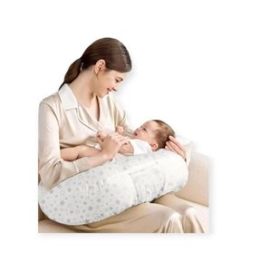 Almohada de lactancia premium 2 en 1 de algodón suave para soporte de brazo durante la lactancia, alimentación infantil con funda exterior con cremallera desmontable - Product Image 6