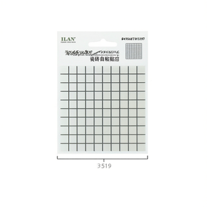 Adesivi per Piastrelle Autoadesivi Ilan 30x30cm, Motivo a Griglia per Decorazione Cucina e Bagno - Product Image 2