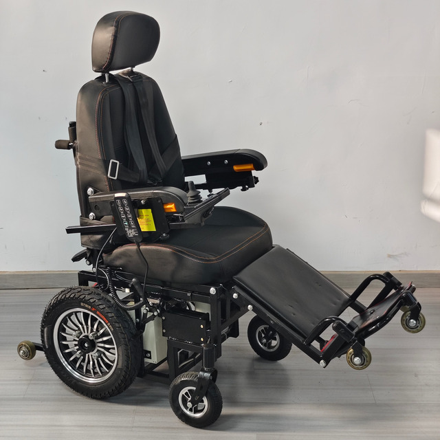 Chinese Products High Quality Steel Rehabilitation Equipment Electromagnetic Breaking Wheelchair