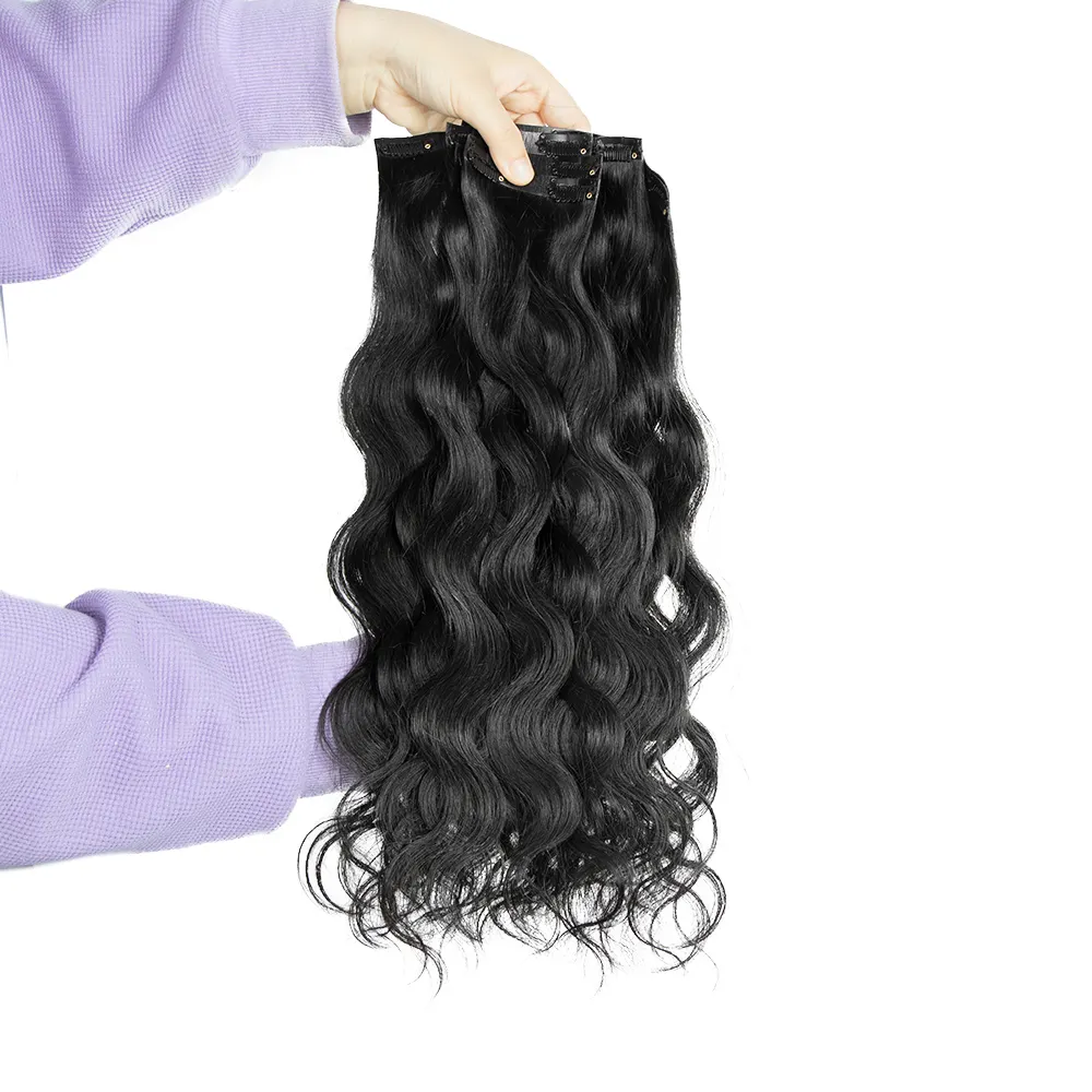 Clip senza cuciture dell'onda naturale del fornitore dei capelli allineati cuticola vergine grezza nell'estensione dei capelli umani