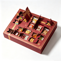 Calendrier de l'Avent personnalisé, boîte de calendrier de l'Avent de Noël en carton de luxe, emballage cadeau pour cosmétiques, chocolats