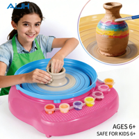 Juguetes Creativos de Arcilla para Modelar AiJH, Kit Completo de Cerámica con Herramientas, Tema Natural, Juguetes de Arte y Manualidades de Plástico