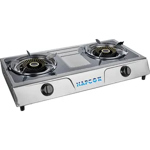 Order online cheap high quality stainless steel industrial 2 burner gas stove