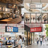 Letrero LED Programable de Doble/Fácil Cara para Tiendas, Centros Comerciales y Negocios, con Pantalla Digital Desplazable, Modelo APP P5/P10, para Interiores y Exteriores