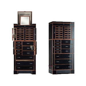 Armoire à <span class=keywords><strong>bijoux</strong></span> de style italien en MDF + bois massif, éclairage de luxe, design moderne, meubles de maison, salon, <span class=keywords><strong>miroir</strong></span> d'art personnalisé - Product Image 5