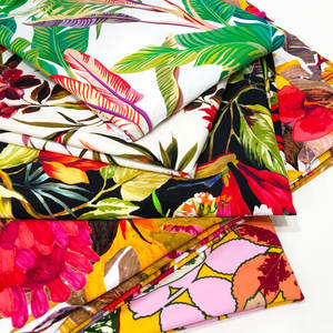 通気性のあるカスタムナイロン・スパンデックス4方向ストレッチニット花柄デジタルプリント生地（水着、スポーツウェア用） - Product Image 5