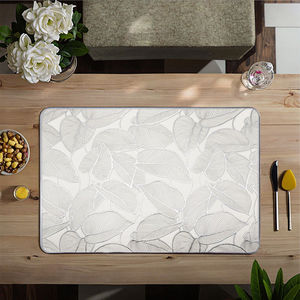 Sous-verres en PVC de style classique européen en gros, tapis de drainage, motif de feuilles, sets de table de mariage, écologiques pour la décoration de la cuisine - Product Image 1