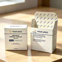 Boîte en carton personnalisée pour flacon de 3 ml avec insert en plastique, boîte en papier avec logo personnalisé pour l'emballage de flacons de 3 ml