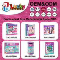 Luckytoys Pas Cher En Plastique Personnalisé Faire Vos Propres Bijoux DIY Bracelet Perles Jouet Enfants Ensemble Éducatif DIY Art Autocollant Bracelet