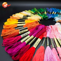 Kit de fils de couture en polyester, 8m, 447 couleurs, pour points de croix à la main, couture en vrac, broderie