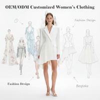 Robe Blazer Blanche Femme Personnalisée en Gros à Manches Longues, Col Cranté, Bouton Unique, Ourlet Plissé Asymétrique, Idéale pour le Bureau et les Fêtes