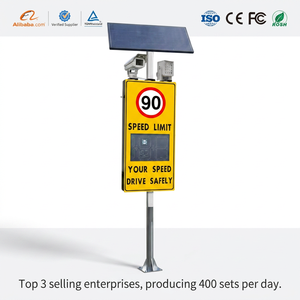 Detector de Velocidad de Tráfico Portátil con Pantalla LED de Alta Calidad, Sensor de Radar Solar, Cámaras, Señales de Límite de Velocidad, Fotos de Vehículos - Product Image 1