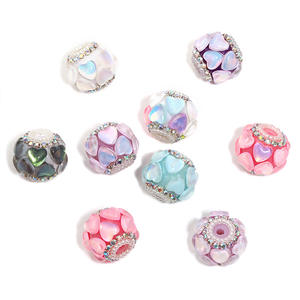 Aurora Love Cat Eye Water Diamond Ball Industria pesada DIY Cute Bead Pen Bead Accesorios de joyería - Product Image 4