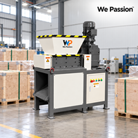 Broyeur à double arbre WP-400 5,5 kW 2919 Nm 26 lames 9CrSi automatique pour le recyclage des métaux ferreux, acier inoxydable, aluminium