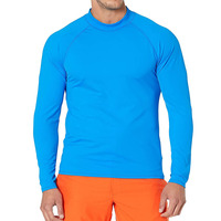 Nouveau produit : Rashguard tendance pour homme, col rond, manches longues, coupe ajustée et confortable, idéal pour l'extérieur (OEM personnalisé)