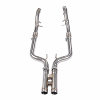 Pour Mercedes-Benz W177 A180 A200 1.3T M282 SS304 Downpipe à haut débit soudé TIG sans voyant d'avertissement (CEL) pour tuning de course