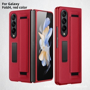 เคสโทรศัพท์ฮวนมิน ใช้ได้กับกาแลคซี่ ซี โฟลด์ 4 มาพร้อมขาตั้งแบบซ่อน สายรัดข้อมือแบบยืดหยุ่น และป้องกันการตกกระแทก - Product Image 3
