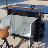 Kiosque de magasin de crème glacée, chariot de réfrigérateur de couleur/Tricycle de Gelato/camion de nourriture, chariot de vente de nourriture, vélo de crème glacée électrique à vendre