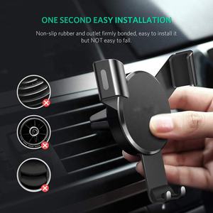 Venta caliente de alta calidad <span class=keywords><strong>Garvity</strong></span> Portable Phone Stand Auto Car Air Vent Mount Holder para teléfono Car Phone Holder - Product Image 5