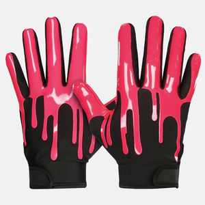 Gants récepteurs de football américain imprimés personnalisés de haute qualité Dernier style Offre supérieure en cuir synthétique imperméable - Product Image 2